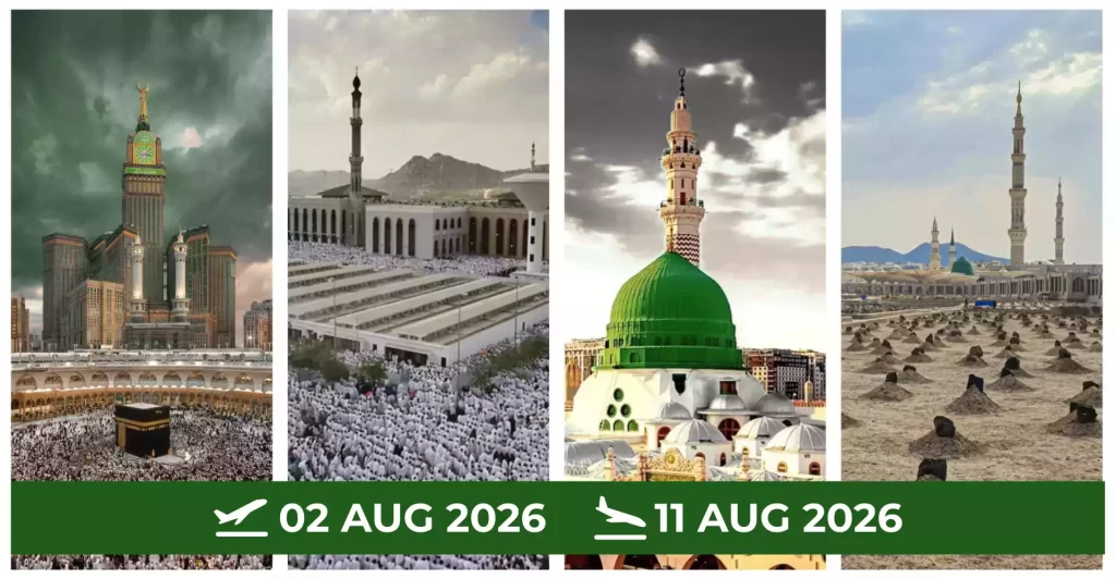 Umrah package in august form Mississauga toronto